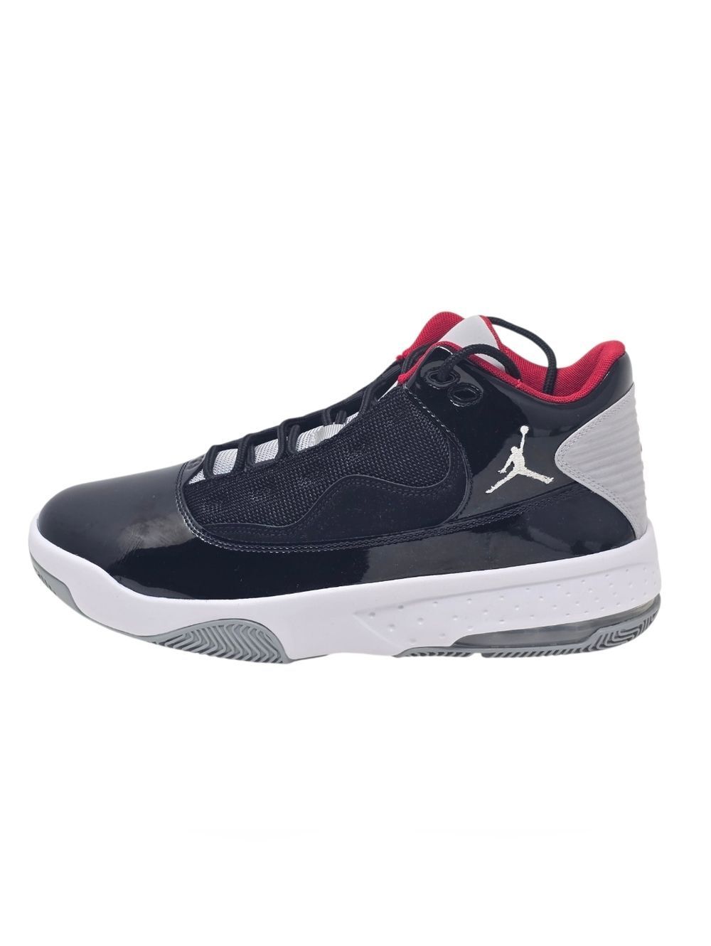 Jordan Men's Max Aura 2 "Black Red-White" Basketball Sneakers Size 13 CK6636 006